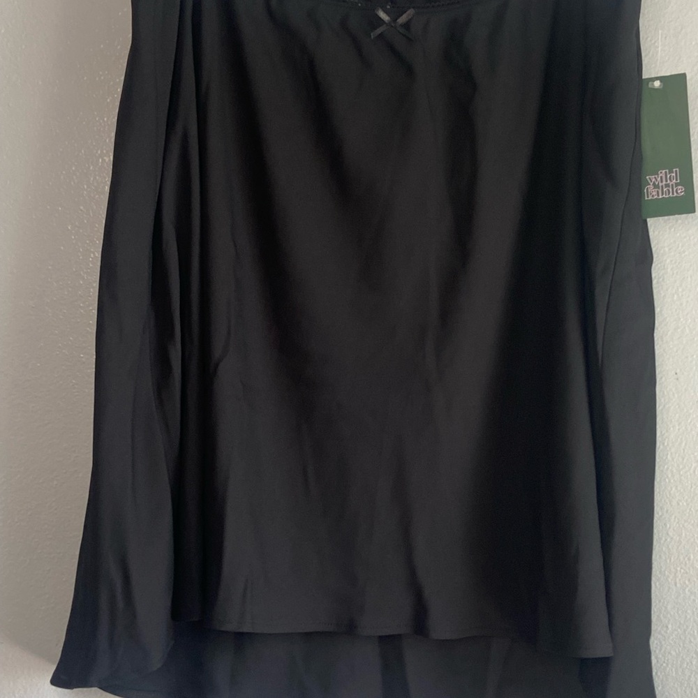 Wild Fable Black High-Low Skirt